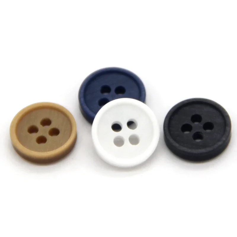 HENGC Fashion Children Shirt Resin Buttons For Clothing Blouse Dress Doll Mini Decorations White Black Blue DIY Crafts Wholesale