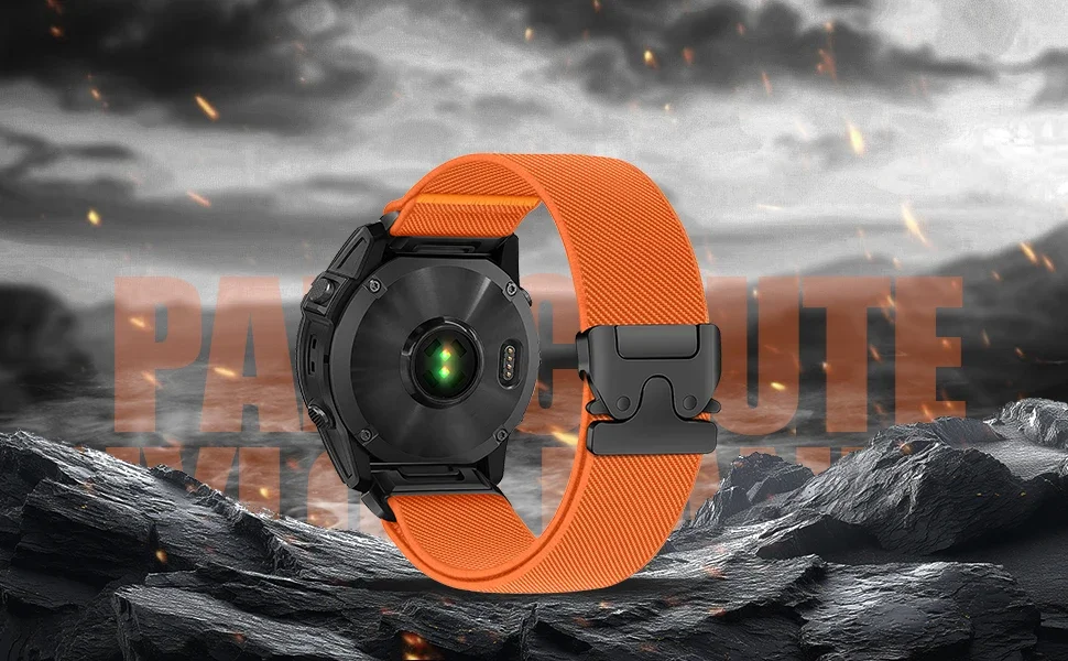22mm 26mm Schnellverschluss-Uhrenarmband aus Fallschirm-Nylon für Garmin Fenix 8 7 Pro 7S 6X 6 5X 5Plus Venu 3 Tactix 7 Smartwatch-Zubehör – Detail 2