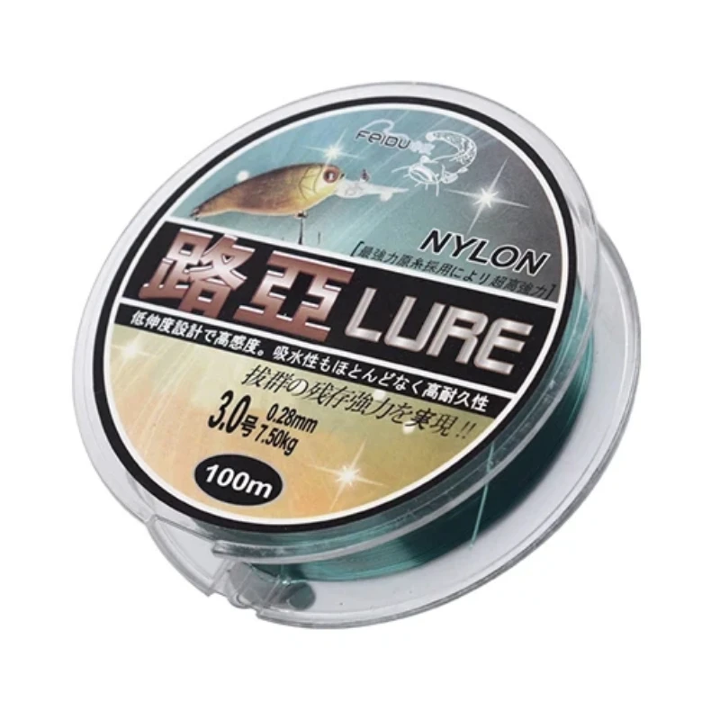 

100M Super Strong Nylon Fishing Line High Tensile Low Stretch Smooth Main Line For Freshwater Saltwater Stream Lure Fishing Line