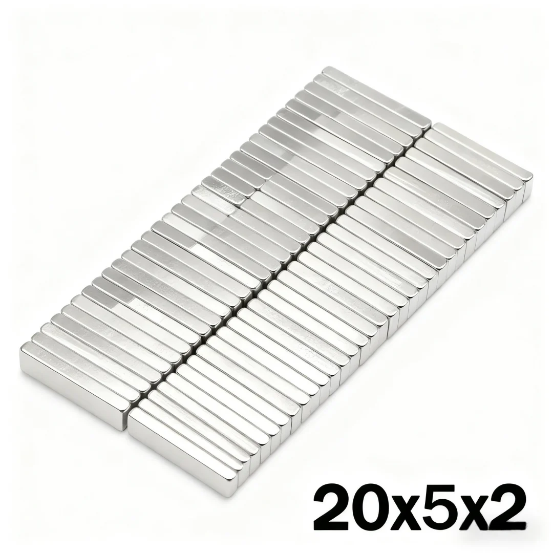 20x5x2mm Super Strong Magnet N35 Block Magnetic NdFeB Neodymium Magnet Powerful Disc imanes Refrigerator Magnets