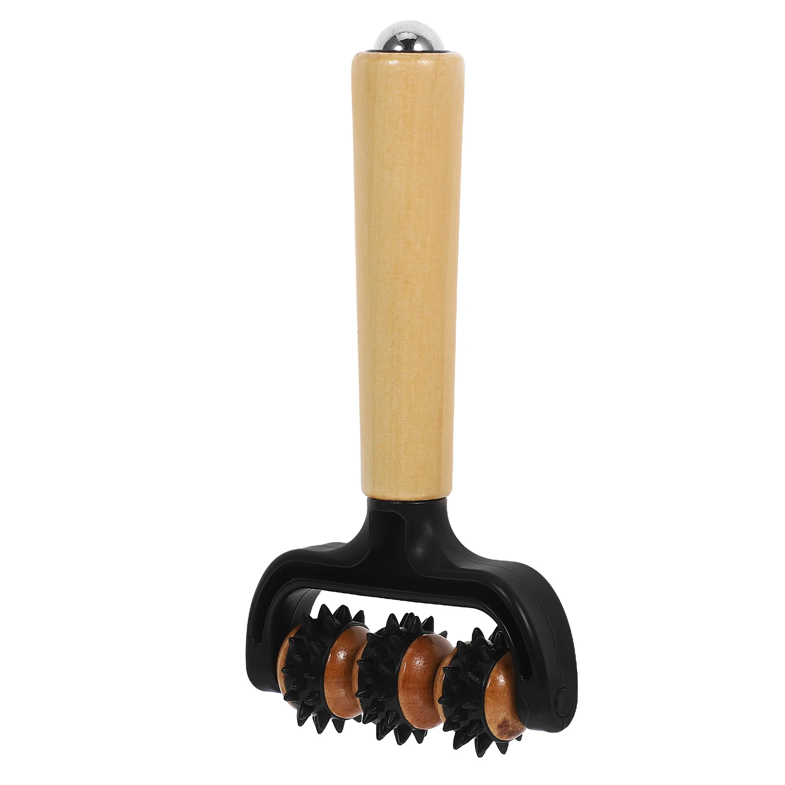 

Деревянная массажная головка, ручной релаксатор глубоких тканей для спины, шеи, ног, портативный компактный дизайн, домашний офис