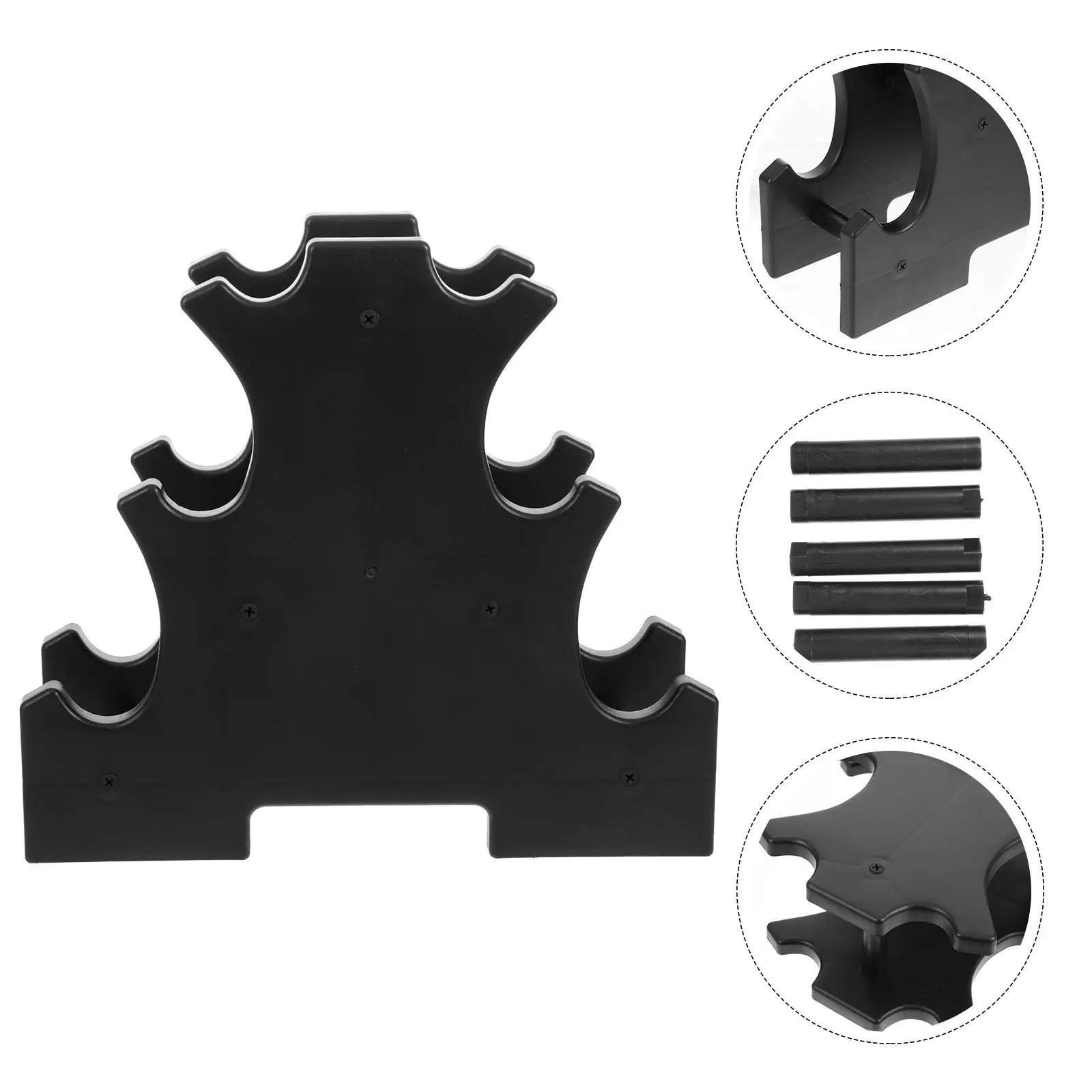 Heavy Duty Dumbbell Holder Rack Stand Compact Multi-Layer Dumbbell Storage Bracket Smooth Corner Design for Home Use