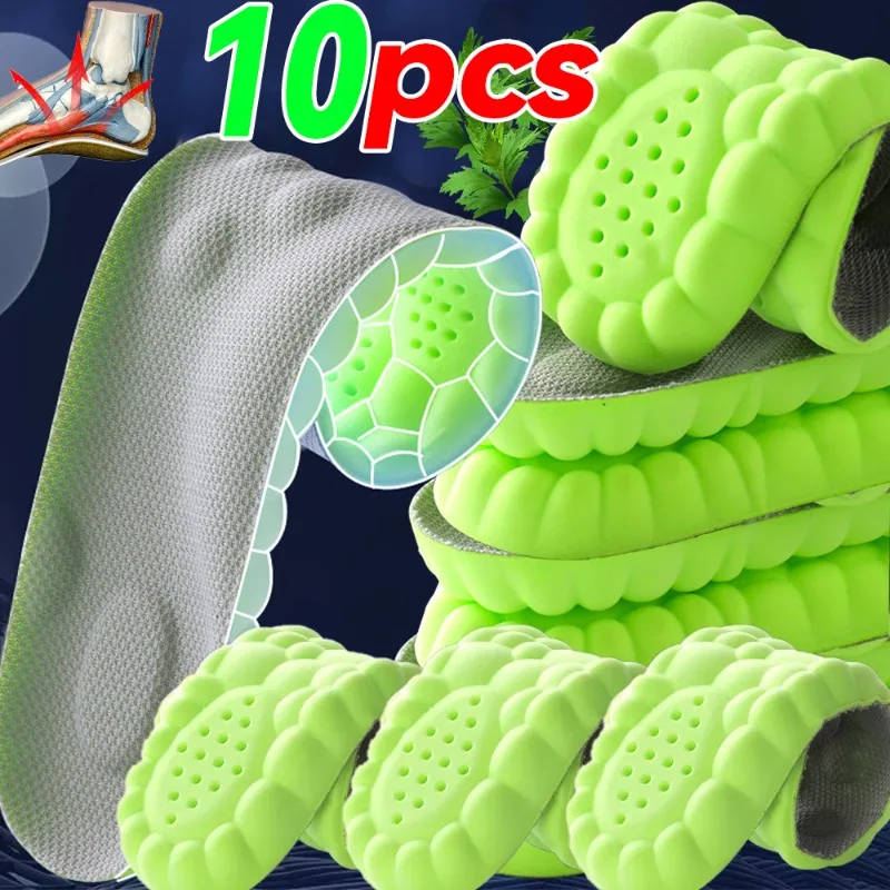 

1/5pairs 4D Sport Insole Super Soft Shoes Sole Pads for Feet Shock Absorption Baskets Shoe Sole Arch Support Orthopedic Inserts