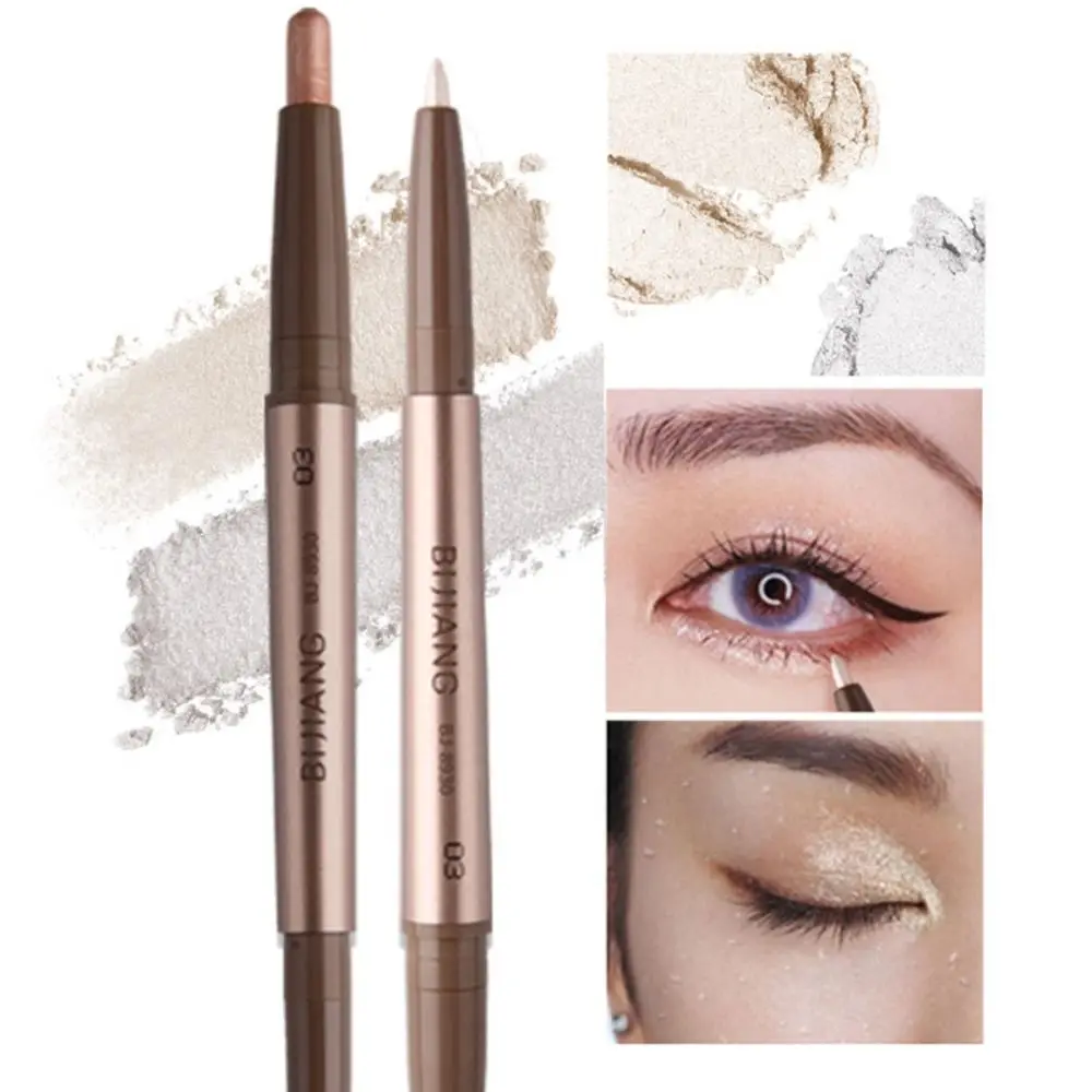 الكذب دودة القز دودة القز المخطط القلم بيرليسسينت الأبيض اللؤلؤ بريق عينيه عصا عالية اللمعان اشراق ظلال العيون القلم