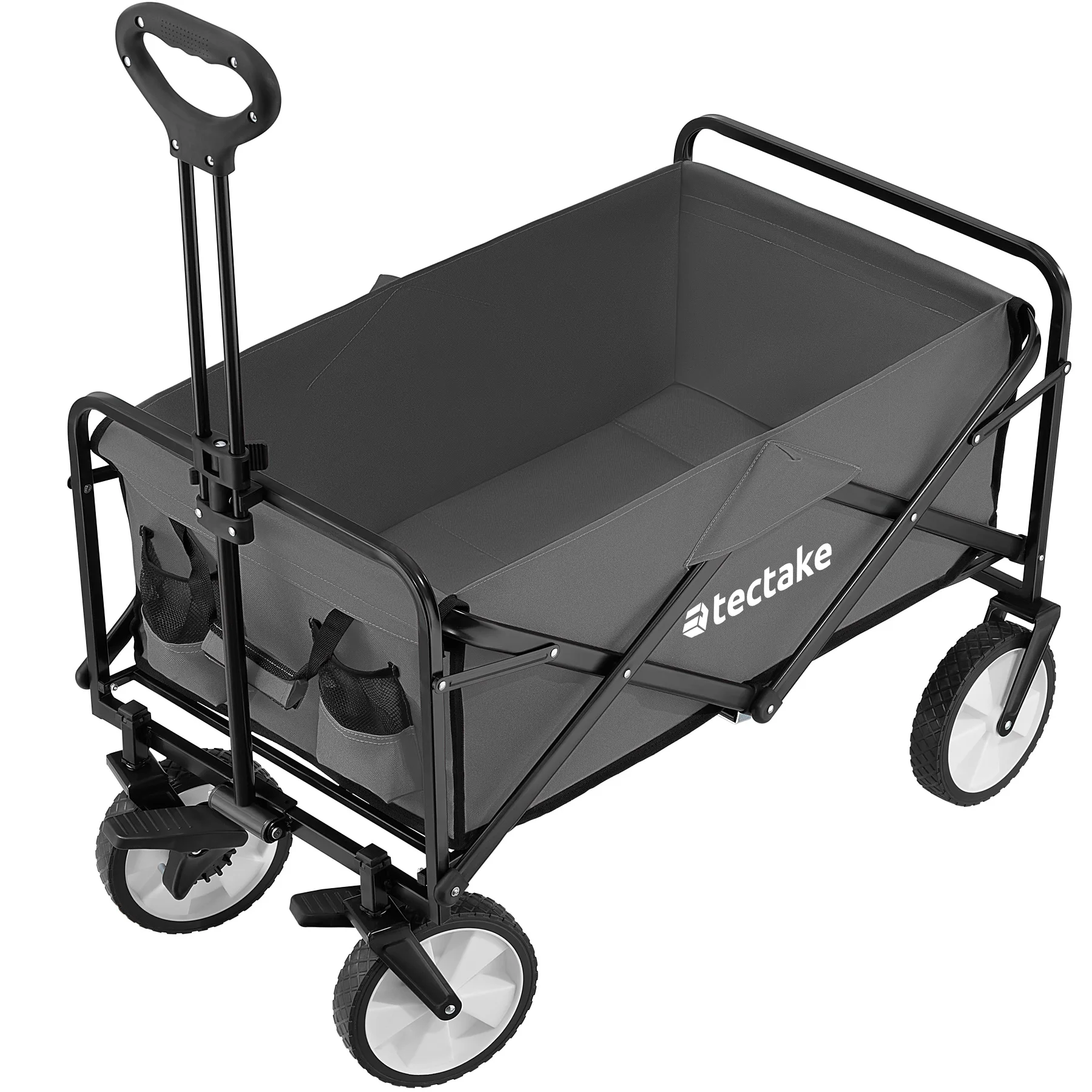 Lion folding hand cart with brake, load capacity 80kg-Gray