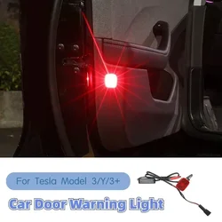 For Tesla Model 3/Y/3+/Y Juniper 2025 Car Door Warning Light Strong Flashing Light Warning LED Lamp Anti-collision Accessories