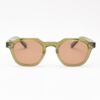 Polarized Sun Glasses for Women Mens TR90 Square Polygon Vintage Sunglasses with Thick Frame Luxury Brand Design Retro Eyewear