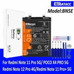 EOTABACC 100% New Original Battery BN5E For XIAOMI  Note 11 Pro 5G/ POCO X4 PRO 5G /Redmi Note 12 Pro 4G Battery +Tools