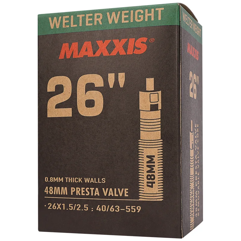 MAXXIS WELTER WEIGHT Thickened Puncture Resistant 0.8mm Inner Tube 26 27.5 29 700 For Road Bike BMX XC AM DH Commute FV AV