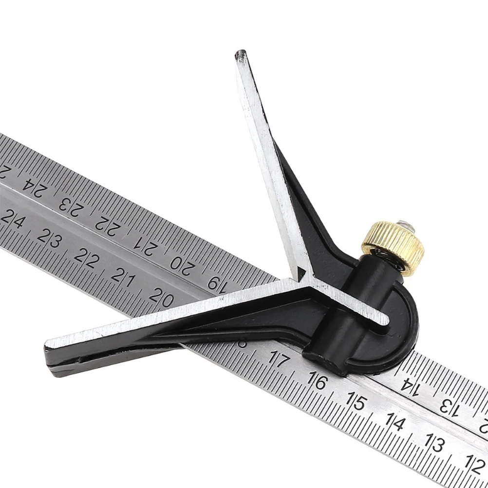 

Combination Square Set Stainless Steel Measuring Tool Adjustable Angle Ruler Square Precision Level Instruments