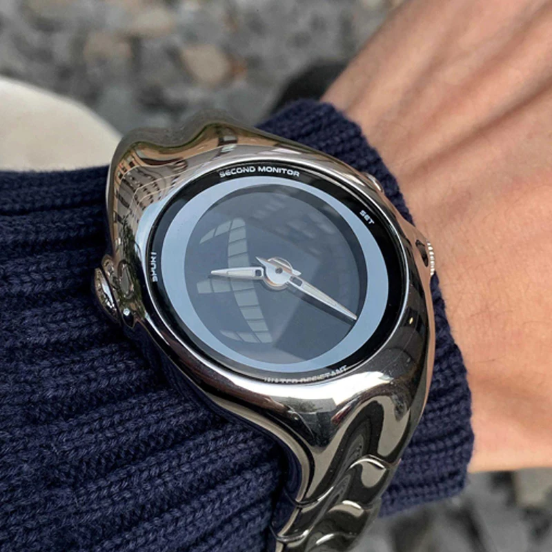 Verdrehte Uhren Digitaluhr Männer Wasserdichte Quarz-armbanduhren Männliche Uhr Relogio Masculino Drop Shipping часы Nang Nang нару