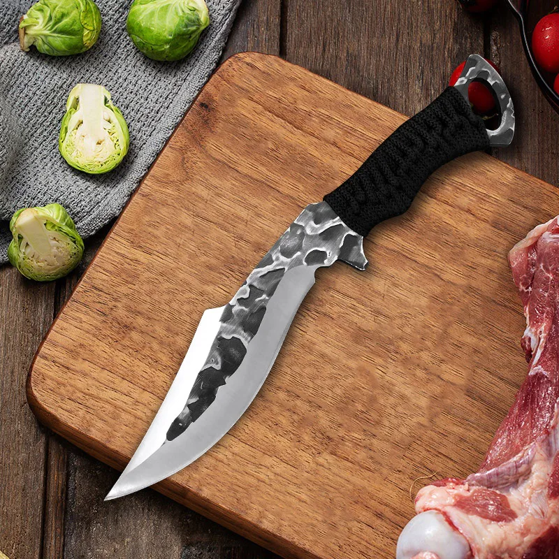 6 Inch Handmade Forged Butcher Knife Sharp Chef Knife Boning Knife Slicing Fish Meat Vegetable Kitchen Knives Cooking Knife