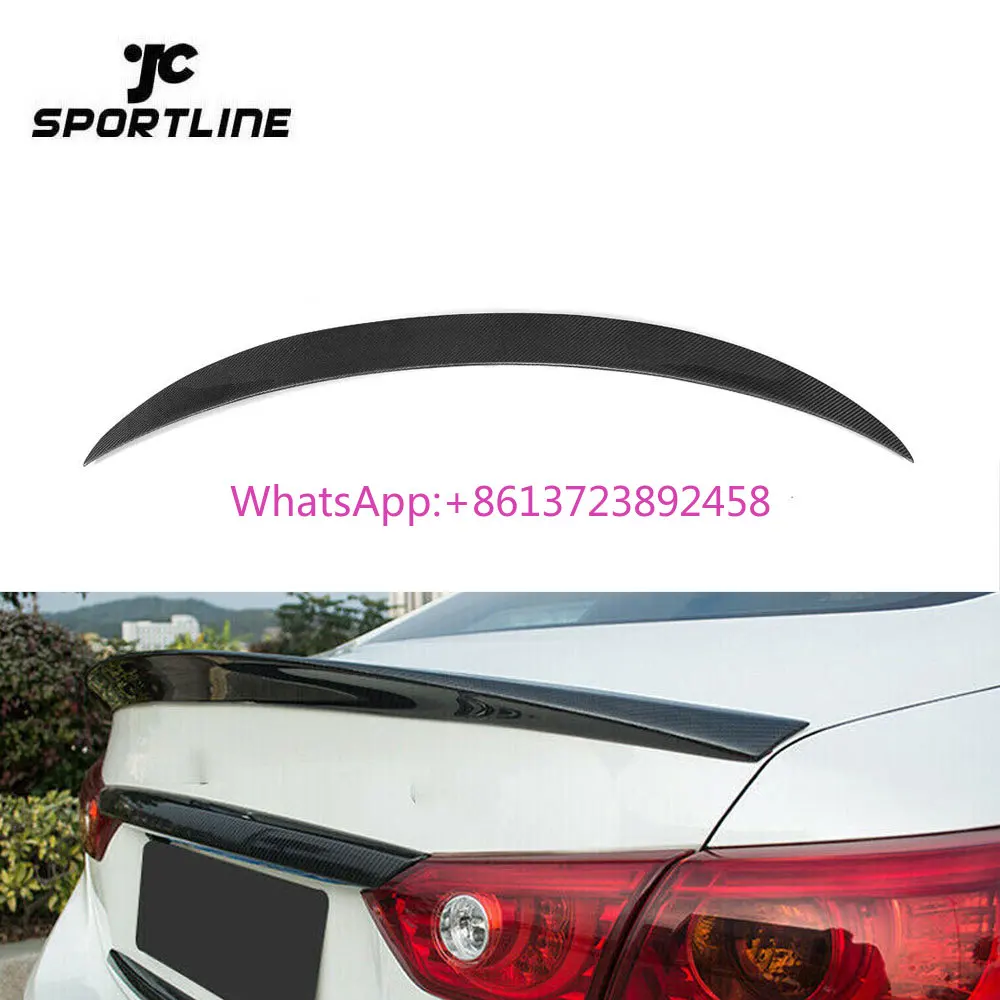 

Real Carbon Fiber Q50 Rear Trunk Car Spoilers for Infiniti Q50 2013