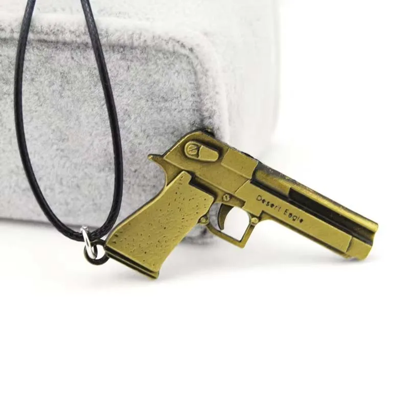 

Men's Counter Strike Pistol Pendant Necklace AK47 Gun Choker
