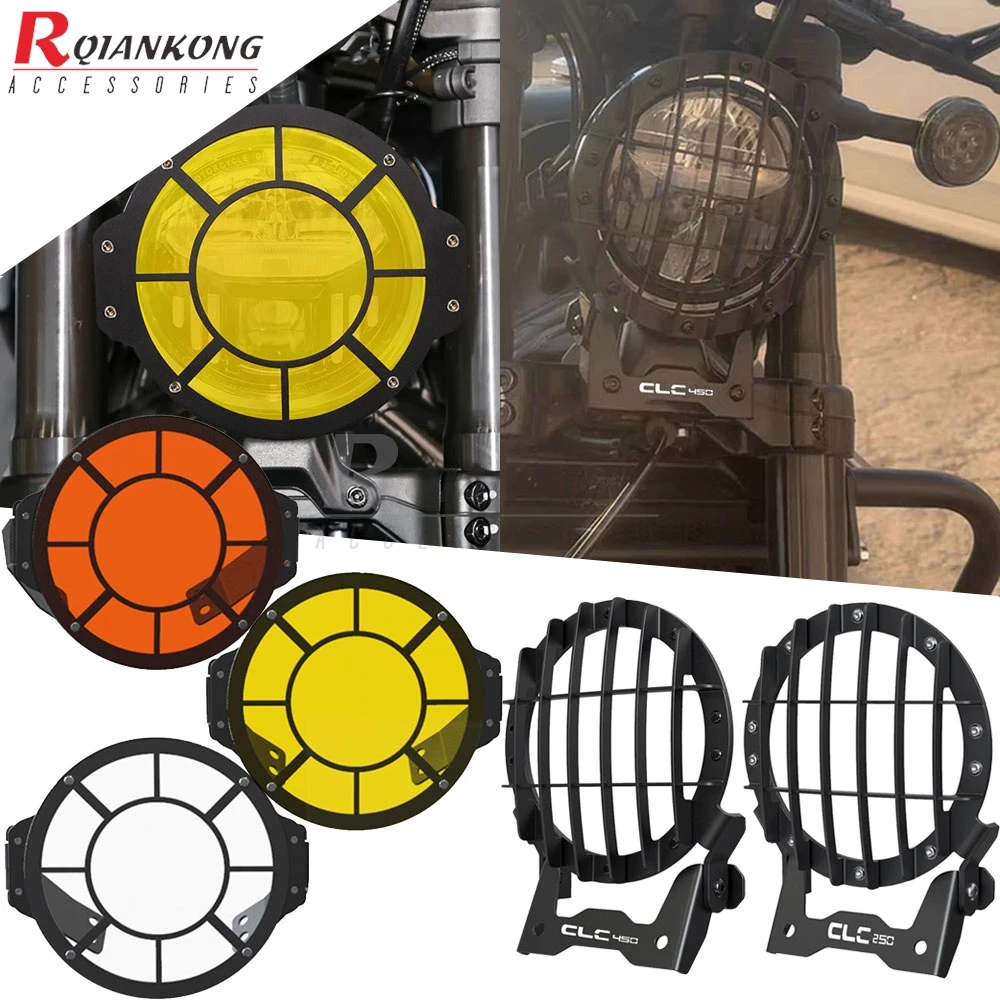 

FOR CFMOTO CF MOTO CLC450 Bobber Motorcycle Headlight Guard Cover Protector Grill 450 CL-C CLC 450 BOBBER 450CL-C 2023-2024-2025