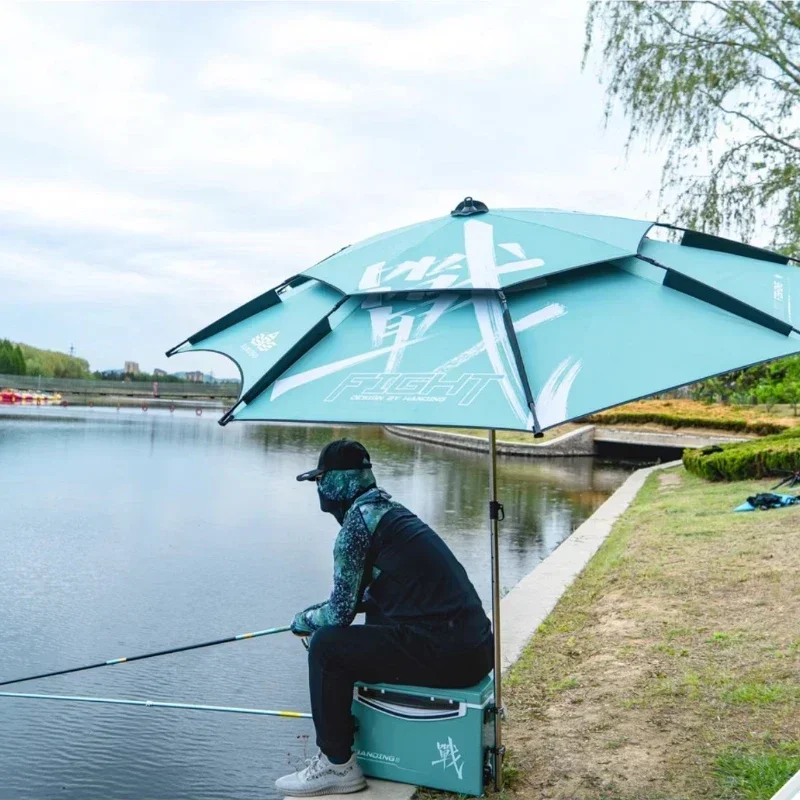 Rain Resistant Fishing Umbrella, Wide Coverage Sunshade, Outdoor Fishing Canopy, Anti Wind Fishing Shelter, All Weather Umbrella