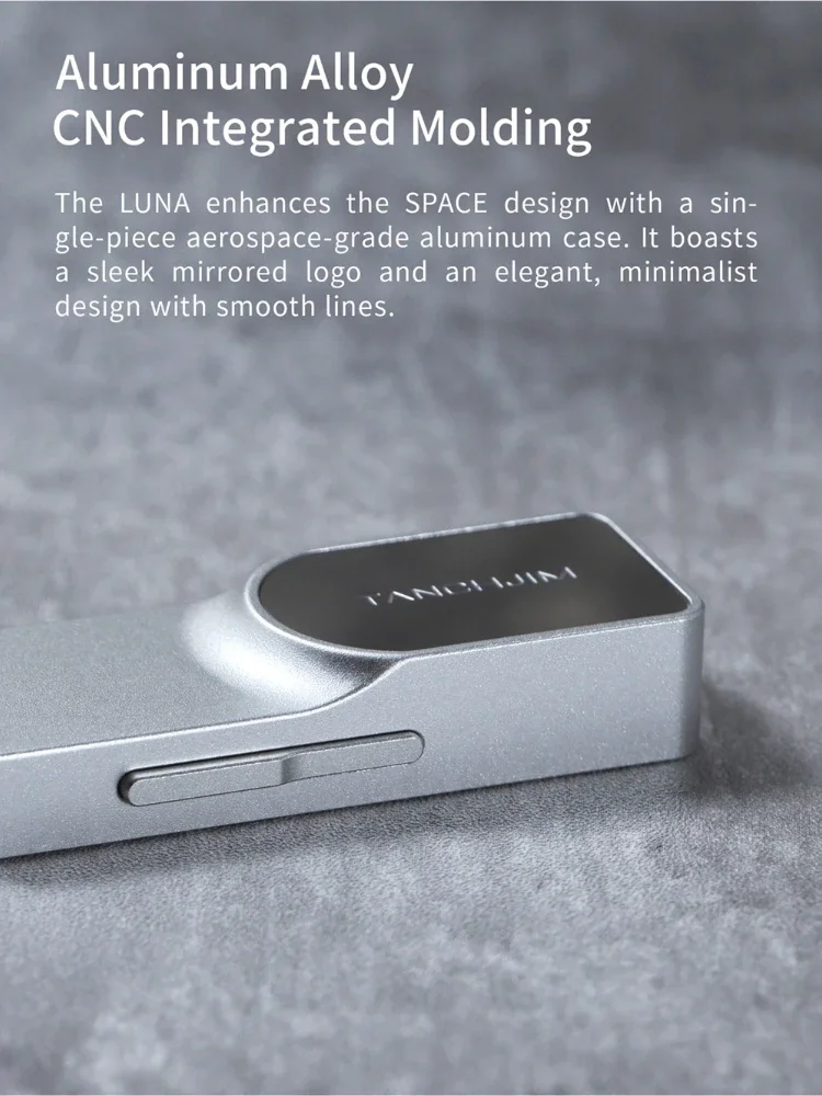 TANCHJIM Luna Portable USB C DAC AMP Two-Level Gain Modes DSD256 Dual Flagship CS43198 Decoder HIFI Audio Headphone Amplifier