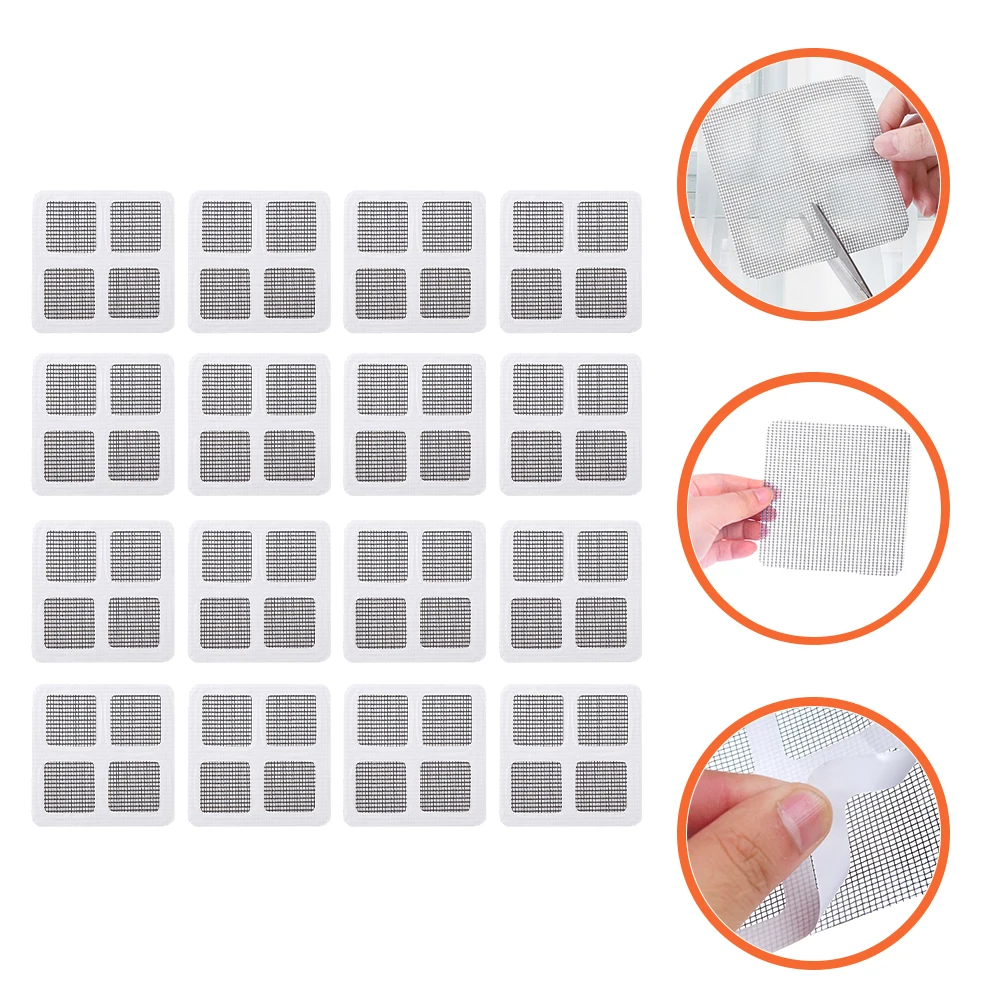30 Sheets Window Screen Repair Kit Waterproof Patch for Tear Holes Door Adhesive Acrylic Glue