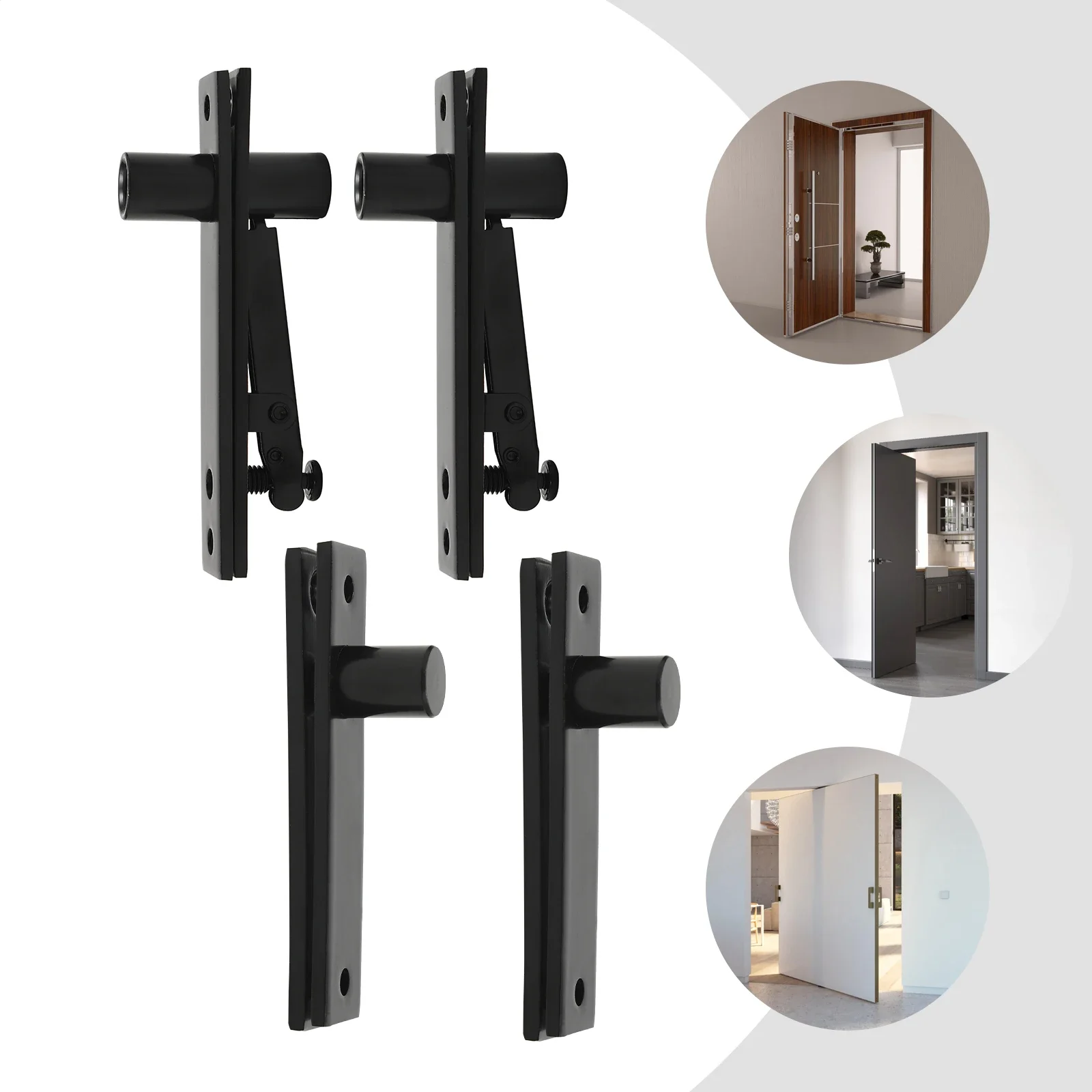 

Pivot Hinge Heavy Duty - Hidden Door Hinges Secret Door Hinges 360 Degree, Stainless Steel Invisidoor Hinge Kit 2Pieces Provided