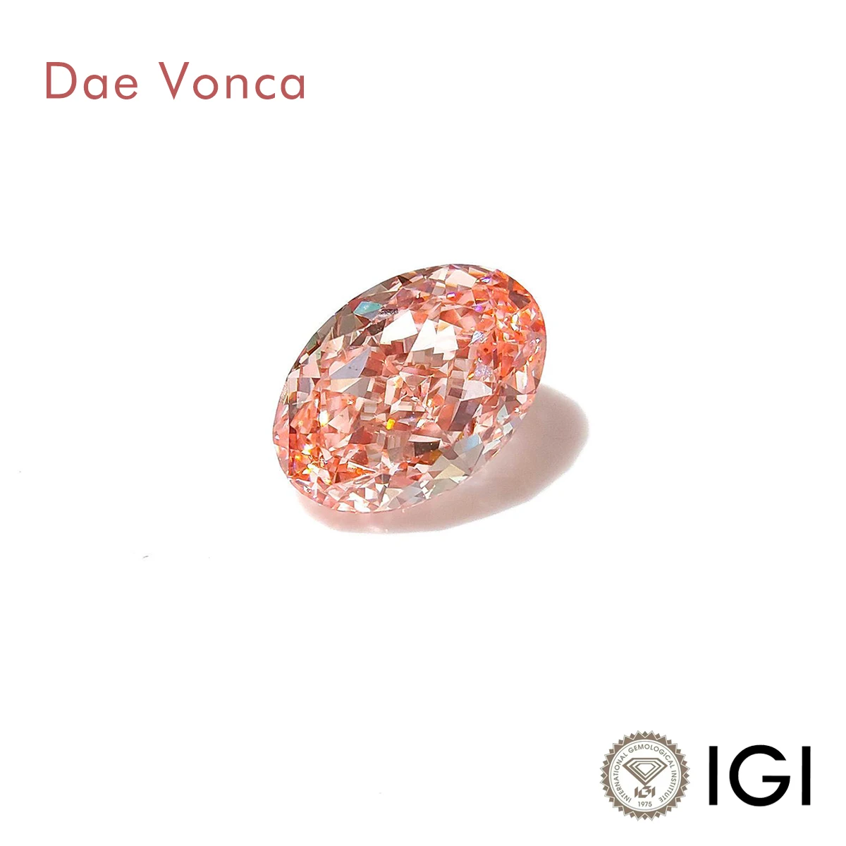 

Pink Oval Cut Lab Created Diamond IGI certified CVD HPHT VVS Clarity Oval Cut Lab Loose Diamonds For Making Jewelry