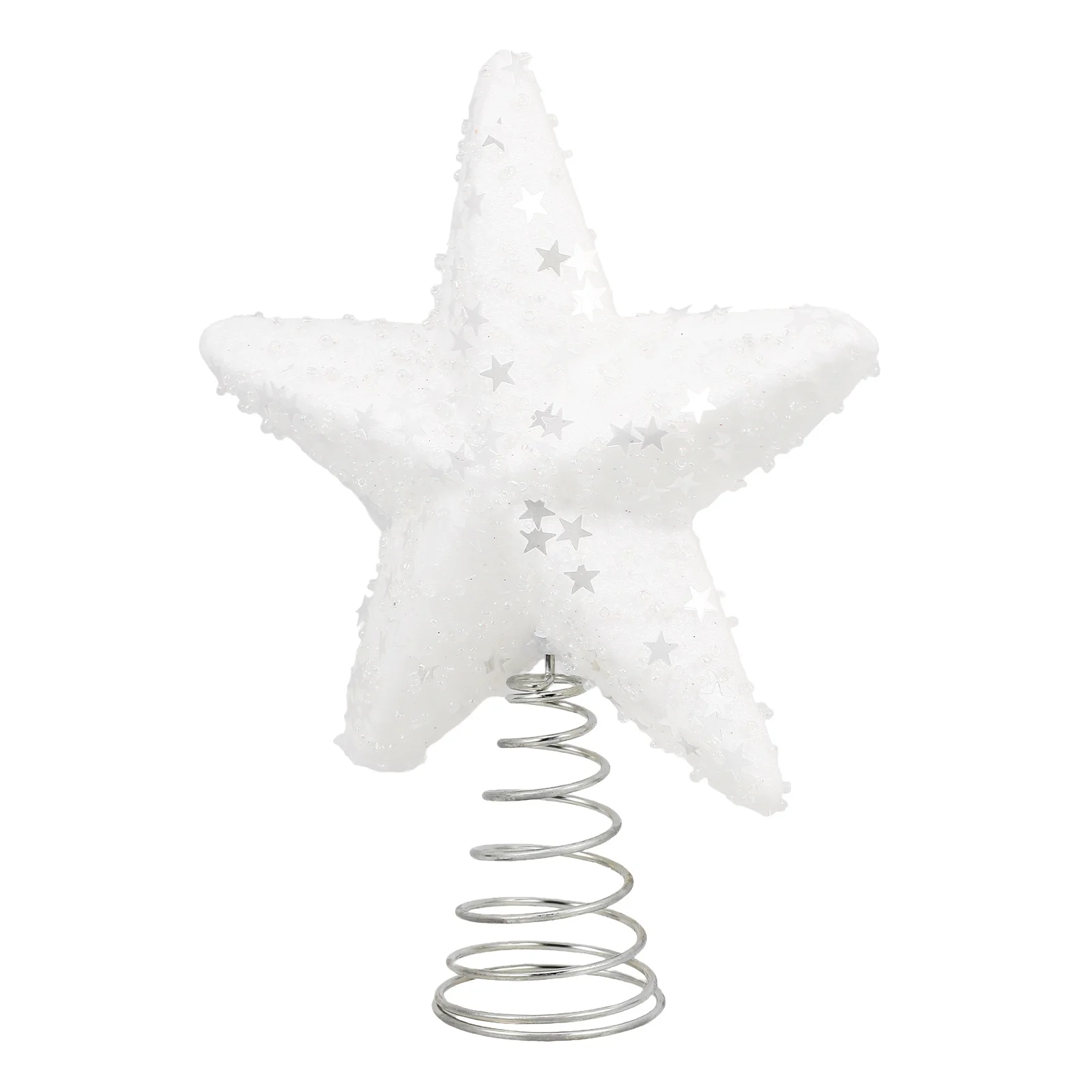 

1 Piece Star Tree Topper Shiny Metallic Finish Christmas Decoration for Tree Top Holiday Events Mall Party Decor