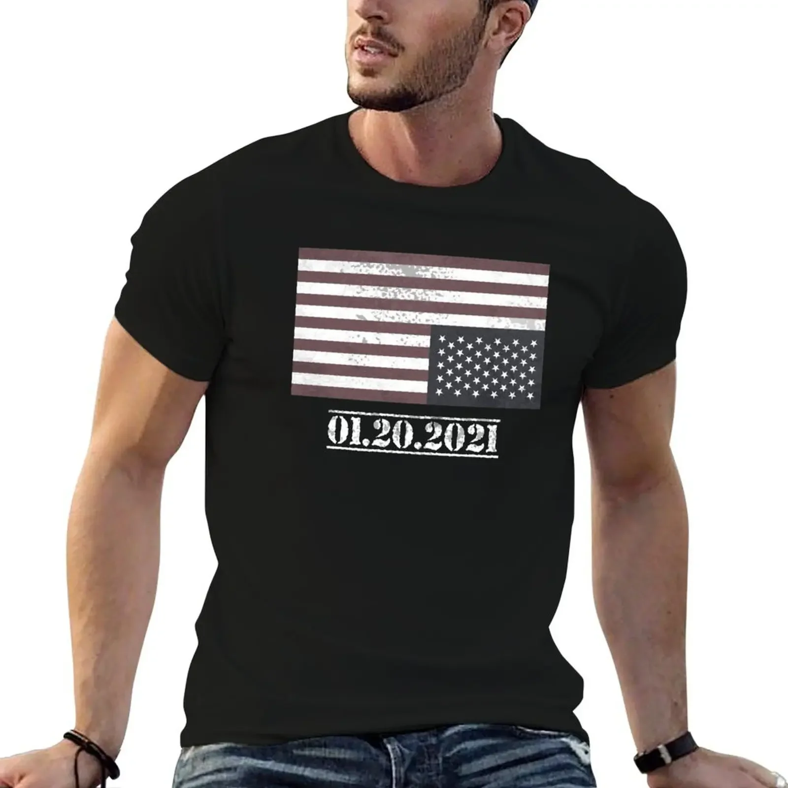 

Anti Biden Inauguration Day 01.20.2021 T-Shirt blacks plus sizes sublime t shirts for men cotton