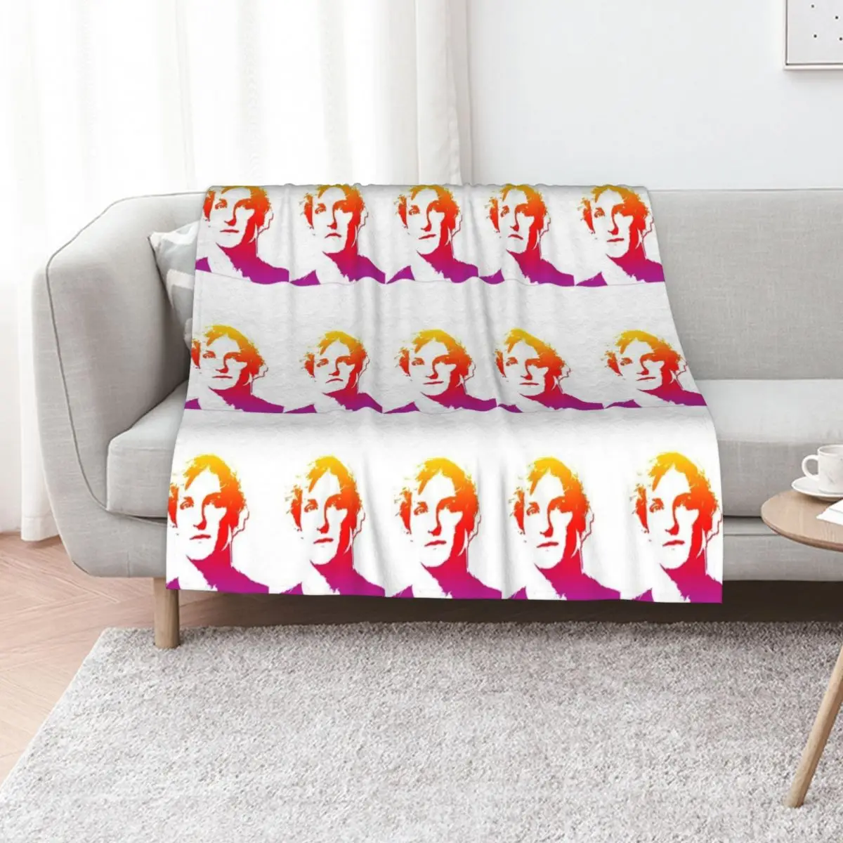Logan Paul - Gradient Throw Blanket Fluffy Cozy Throw Blanket for Home Decor