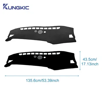 適用於起亞獅跑 NQ5 混合動力 GT-Line HEV X-Pro 2022 2023 2024 的優質法蘭絨汽車儀錶板墊,防眩光,防紫外線 8 最佳銷售 起亞儀錶板罩 - №2