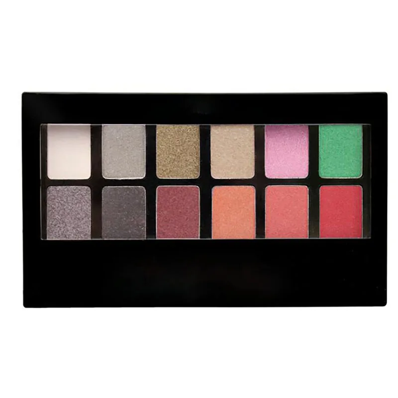 12 Màu Trang Điểm Phấn Mắt Khay Lâu Nude Lắc Chân Nữ Bảng Phấn Mắt Di Động Phụ Nữ Mỹ Phẩm Lấp Lánh Mờ Mắt