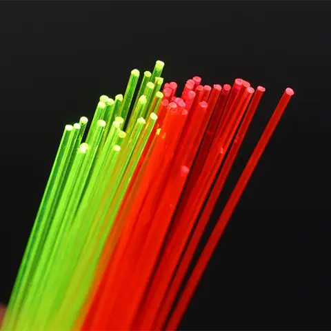 교체 핀 컴파운드 활 양궁 액세서리, 레드 그린 새총 사냥 섬유, 광섬유 활 조준기, 50cm, 0.5-3.0mm