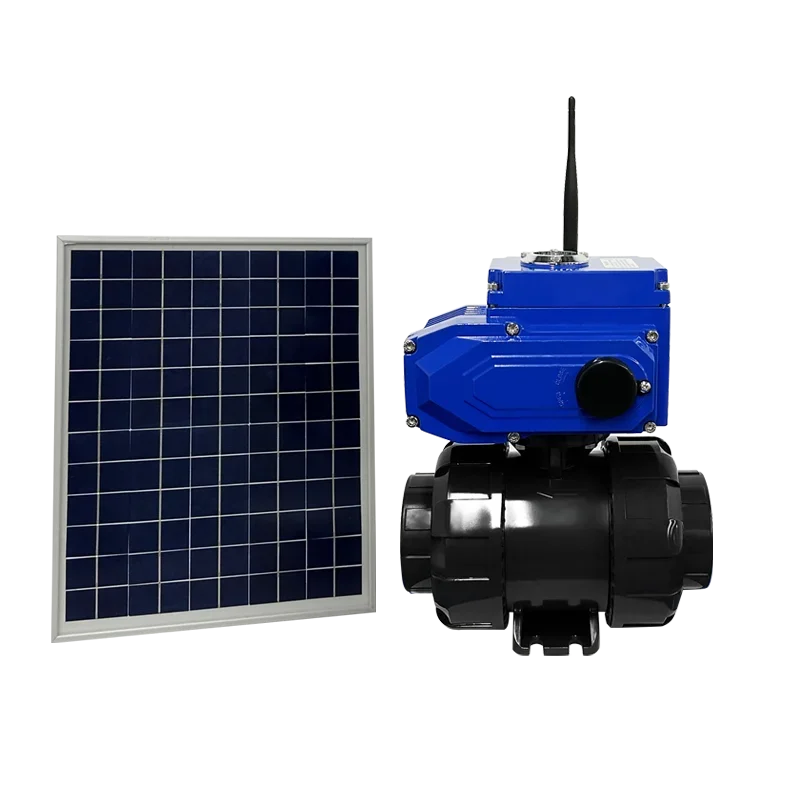 Solar Motorized valve via LoRa/GSM Remote Control Automatic Irrigation System Fertilizer Machine Used In Large Farmland