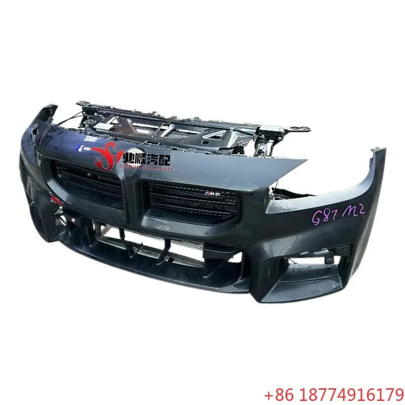 

For M2 G87 Body Kit Front Bumper with Headlight Grille Plastic Radiator Car Bumper Second Hand Replacement Purpose