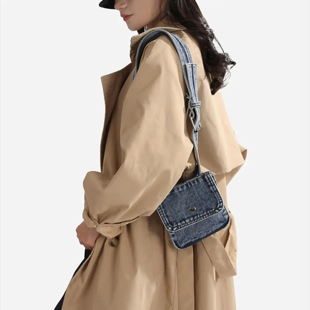 

Multifunctional Denim Belt Waist Bag Korean Style Portable Cowboy Chest Bag Lightweight Pouch Breast Bag Clothing Decorative