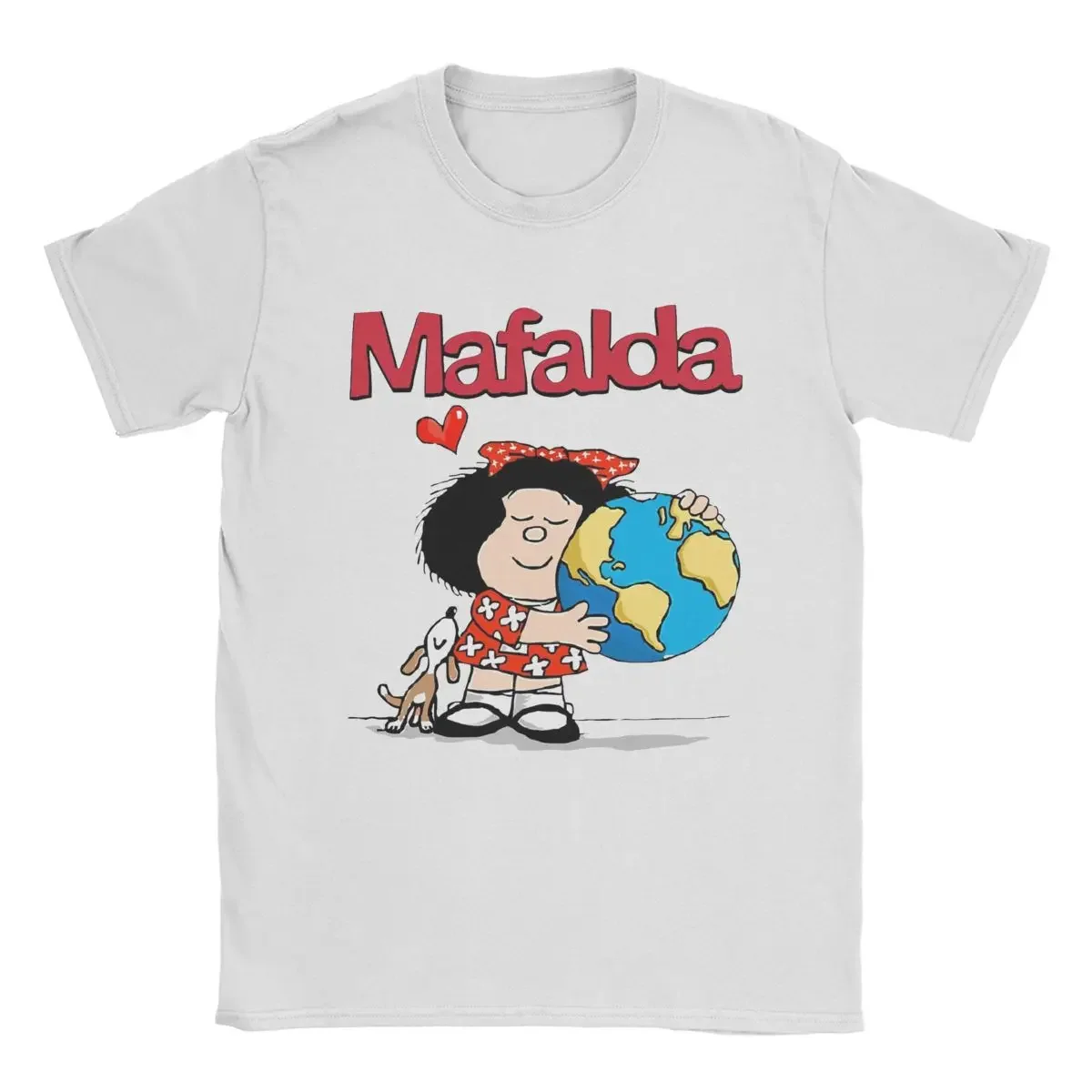 Mafalda T Shirts Men's Pure Cotton Vintage T-Shirts O Neck Tee Shirt Short Sleeve Clothing Summer