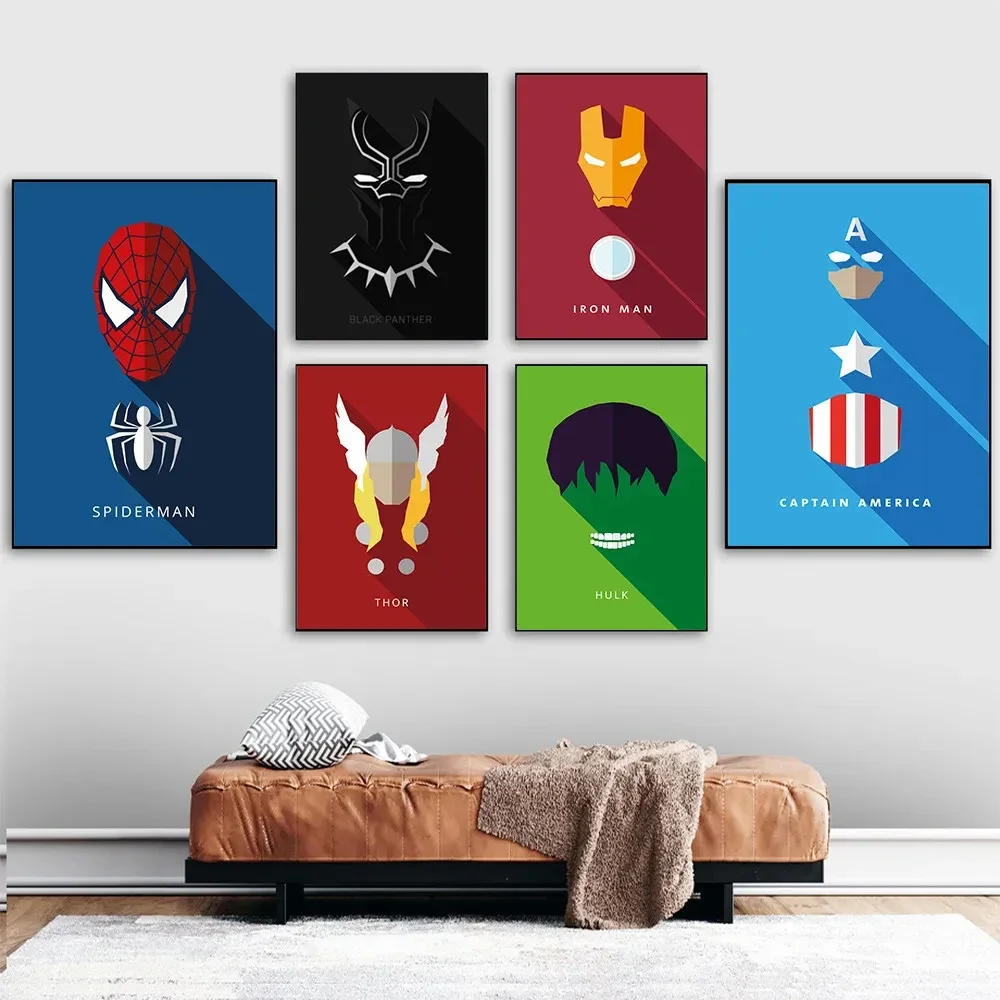

Avengers Comics Poster Superhero Symbolize Canvas Painting Captain America Pictures Wall Art Living Room Home Decoration