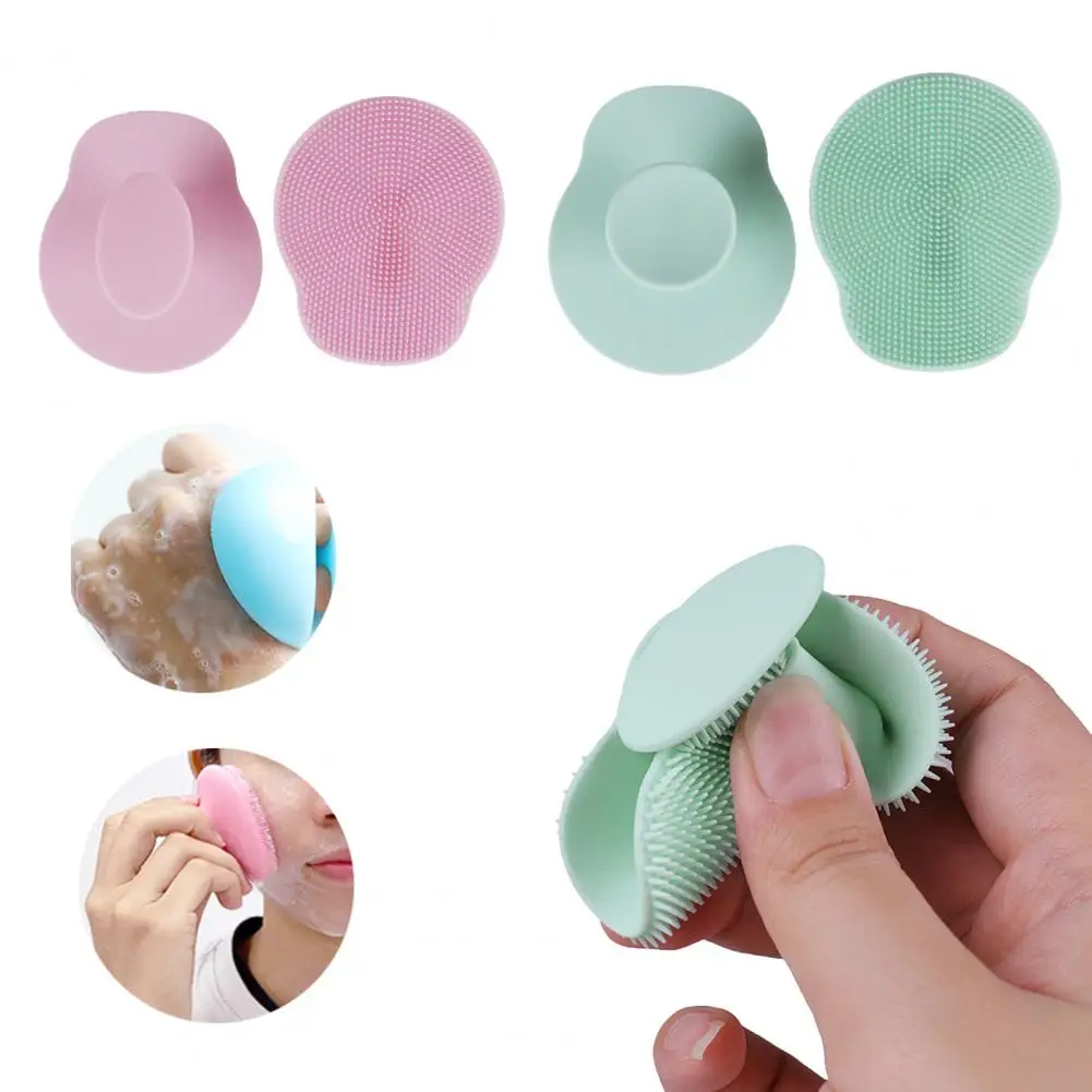 Silicone Cleansing Brush Soft Face Massaging Brush Blackhead Removal Facial Massage Cleansing Brush Women Face Cleaner Makeup