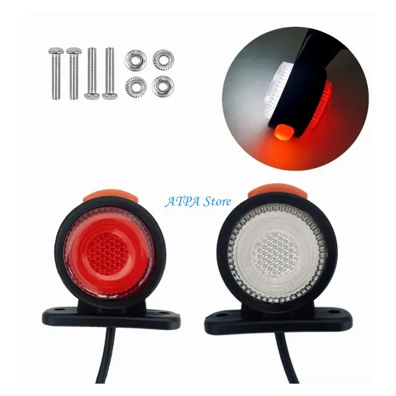 

U13C 12V 24V Rear Brake Stop Light Universal for Trailer Lorry Turn Clearance Lamp Replacement Truck Side Marker Light