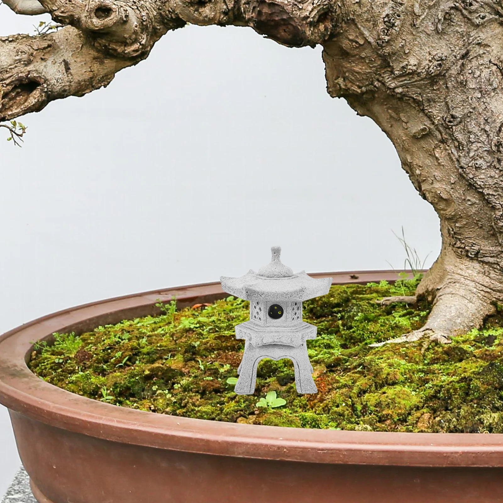 1 قطعة تمثال فانوس حجري صغير لحديقة زن مايكرو معبد زخرفة في الهواء الطلق ديكور داخلي حوض السمك تررم المناظر الطبيعية الديكور