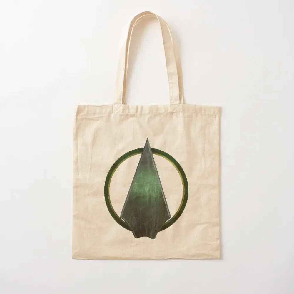 

Green Arrow symbol Tote Bag Beach bag shopper bag women canvas