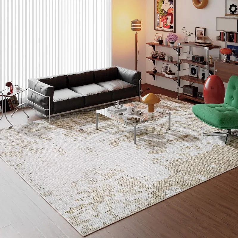 

Modern Art Living Room Carpet Large Area Creative Ink-splashed Bedroom Rug Fashionable Light Luxury Home Decoration Sofa Mats 러그