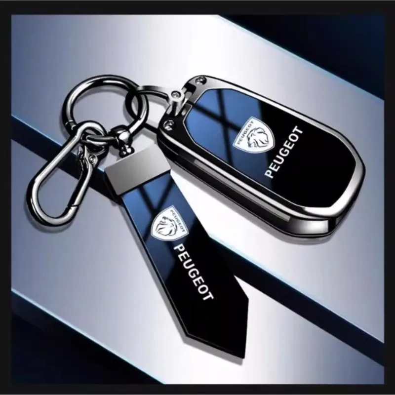 Zinc Alloy Car Flip Remote Key Case Fob Cover Holder Shell For Peugeot 208 3008 308 508 408 2008 4008 Auto Keychain Accessories