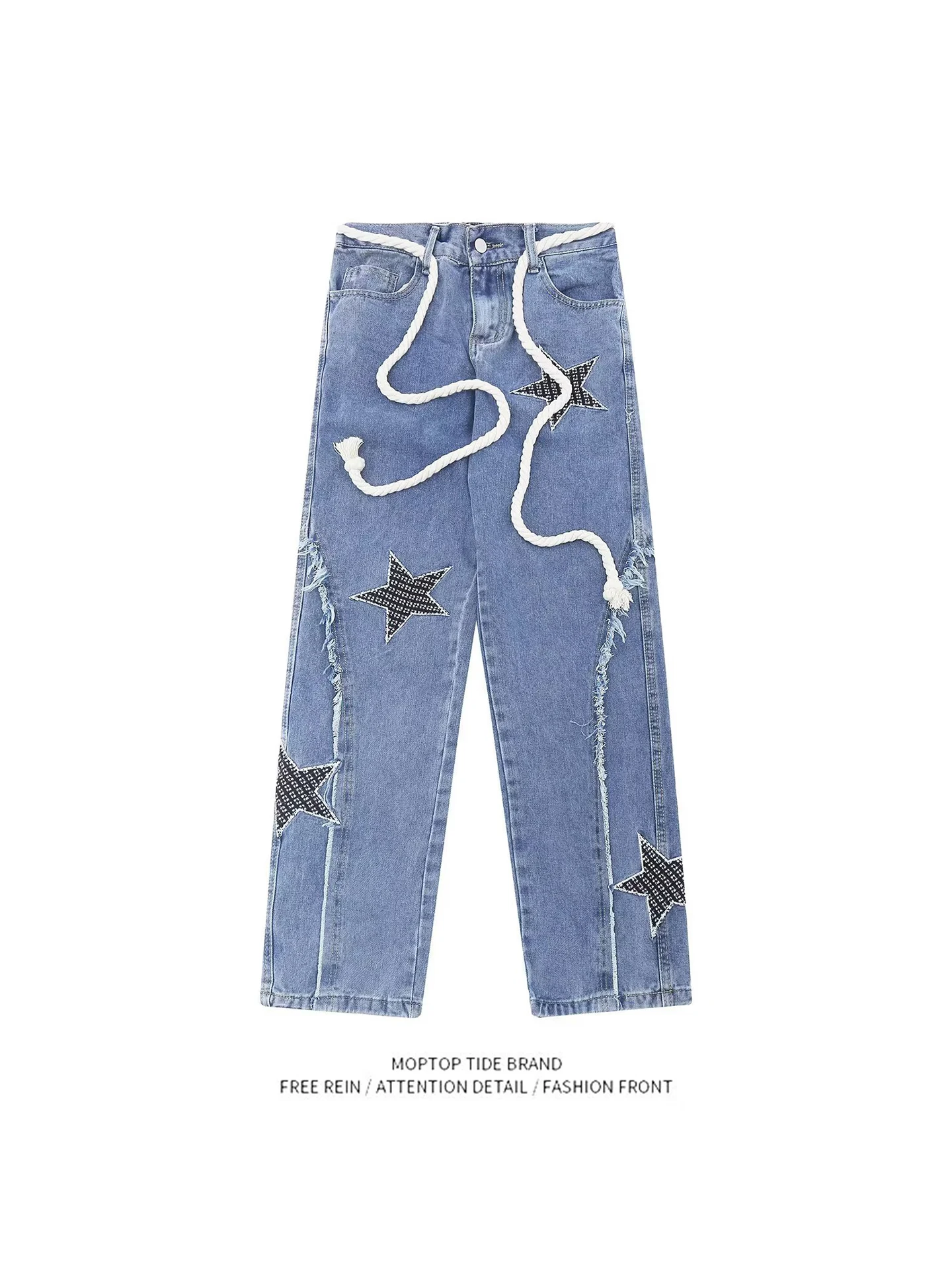 

Джинсы American High Street Star Denim, мужские, весенне-осенние, новый дизайн, свободные брюки с широкими штанинами, повседневные брюки прямого кроя