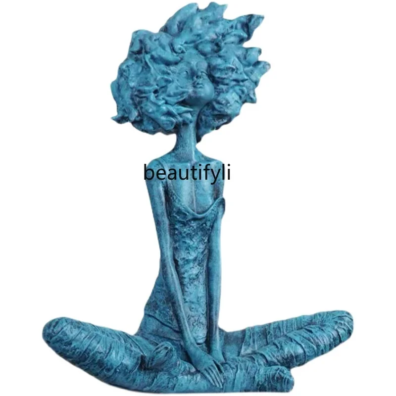 

Abstract Character Floor Fiberglass Resin Sculptured Ornaments Hotel Art Decoration