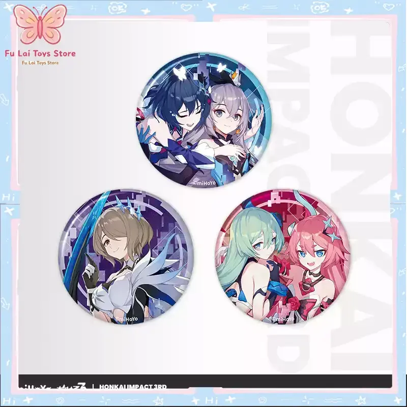 

Authentic Honkai Impact 3rd Valkyrie Series Metal Badge Set School Festival Augment Core 3rd Anniversary Collection Pre-order