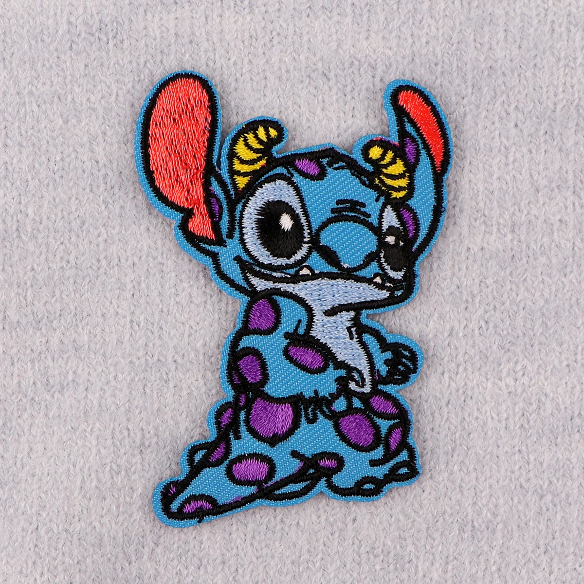 Cute Alien Patches For Clothing Monster Patches Appliques Iron on Badges Clothes Stickers DIY Sewing Embroideriy Stripes