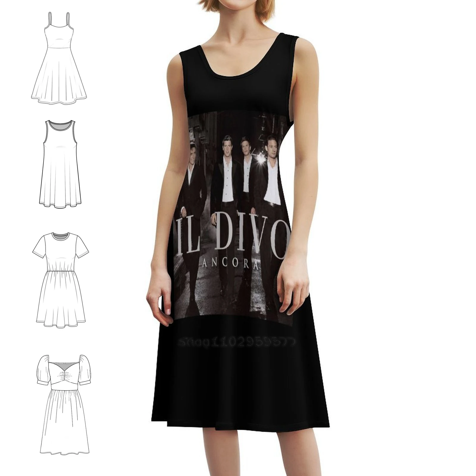 

Новое платье Il Ancora Divo Tour 2023, корейское стильное платье для женщин, элегантное повседневное платье для вечеринки или повседневной носки, новое Il Ancora Divo