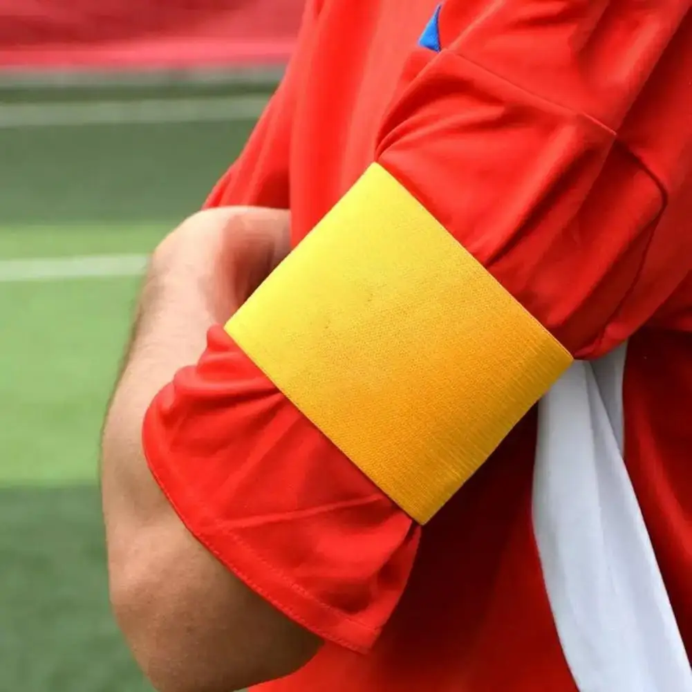 Brazaletes de escuadrón para adultos, altamente elásticos, ajustables, buena visibilidad, entrenamiento de fútbol, deportes de equipo, brazalete de fútbol, suministro deportivo