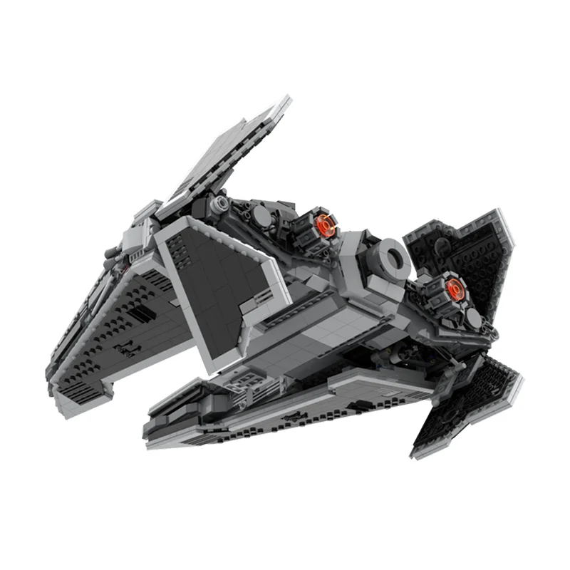 Juego de bloques de construcción modelo de 1656 piezas – Interceptor de clase Fury – Star batter Sith Starfighter Diorama