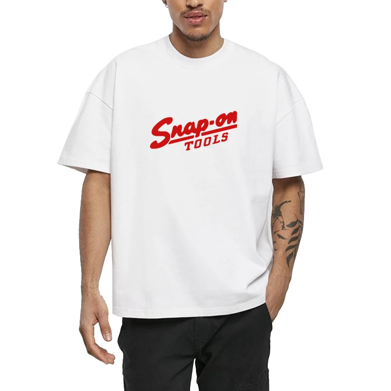 

Printed T-shirt Cotton S-Snapons Graphic Y2k Men's Clothing Vintage Streetwear Summer Tops Oversized Gifts for Boyfriend