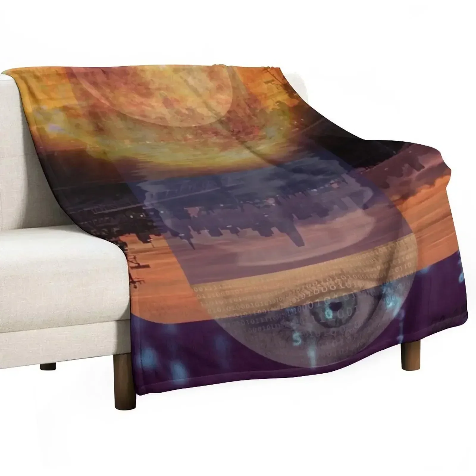 The Eye of the Salesforce Sun Throw Blanket Decorative Sofa Single Decorative Sofas Extra Large Throw Hair Large Blankets